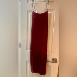 Red Strappy Stretchy Forever 21 Dress Size Medium